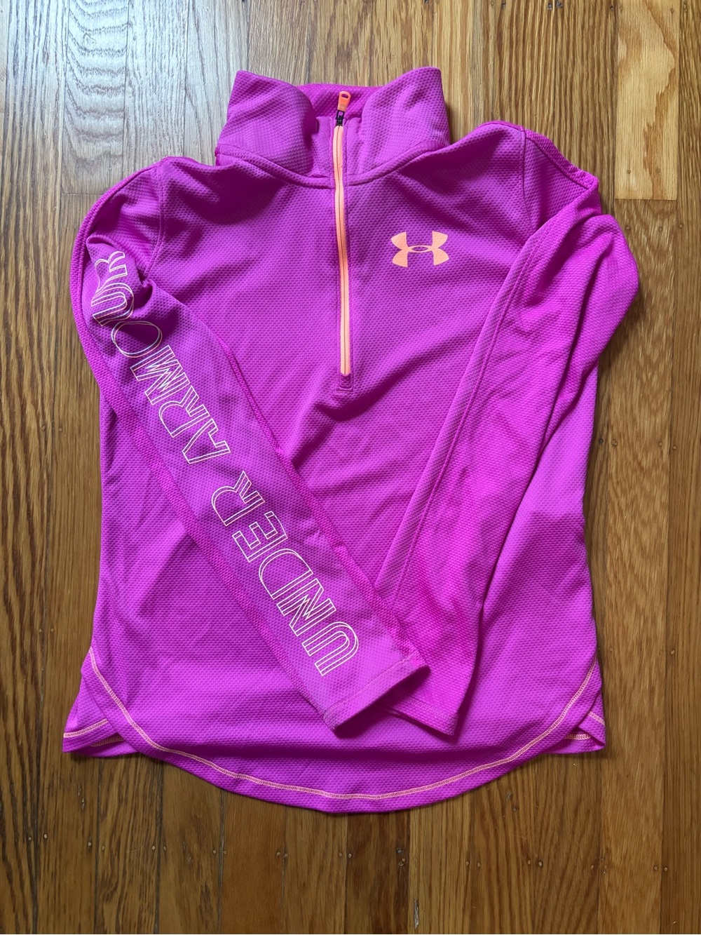 Under Armour Girls Quarter Zip Jacket, Size XL